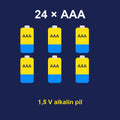 24 adet AAA alkalin pil
