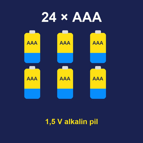 24 adet AAA alkalin pil